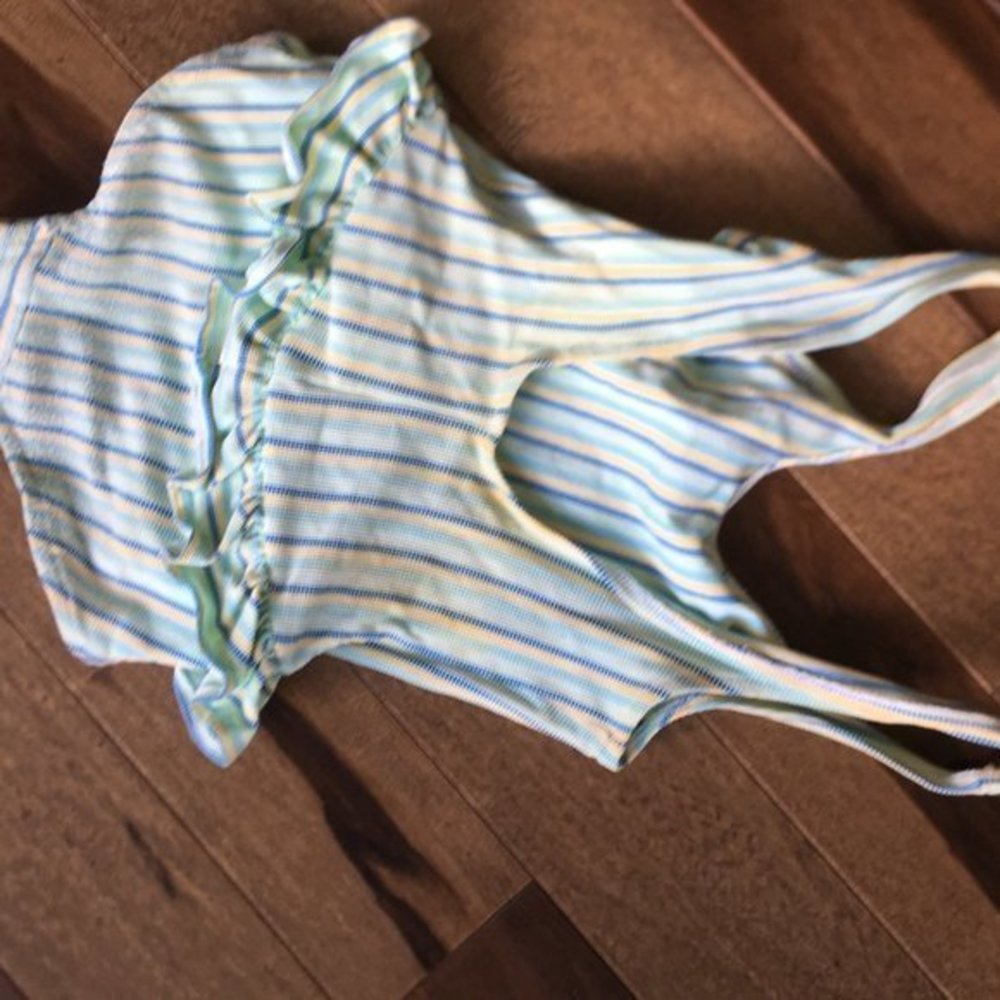 Florence Eiseman Green/Yellow Swim Suit 3T GUC‎ - Picture 5 of 11